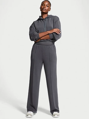 Featherweight Knit Tailored Wide-Leg Pant