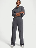 Featherweight Knit Tailored Wide-Leg Pant