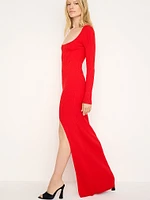 Virgo Rib Longsleeve Gown