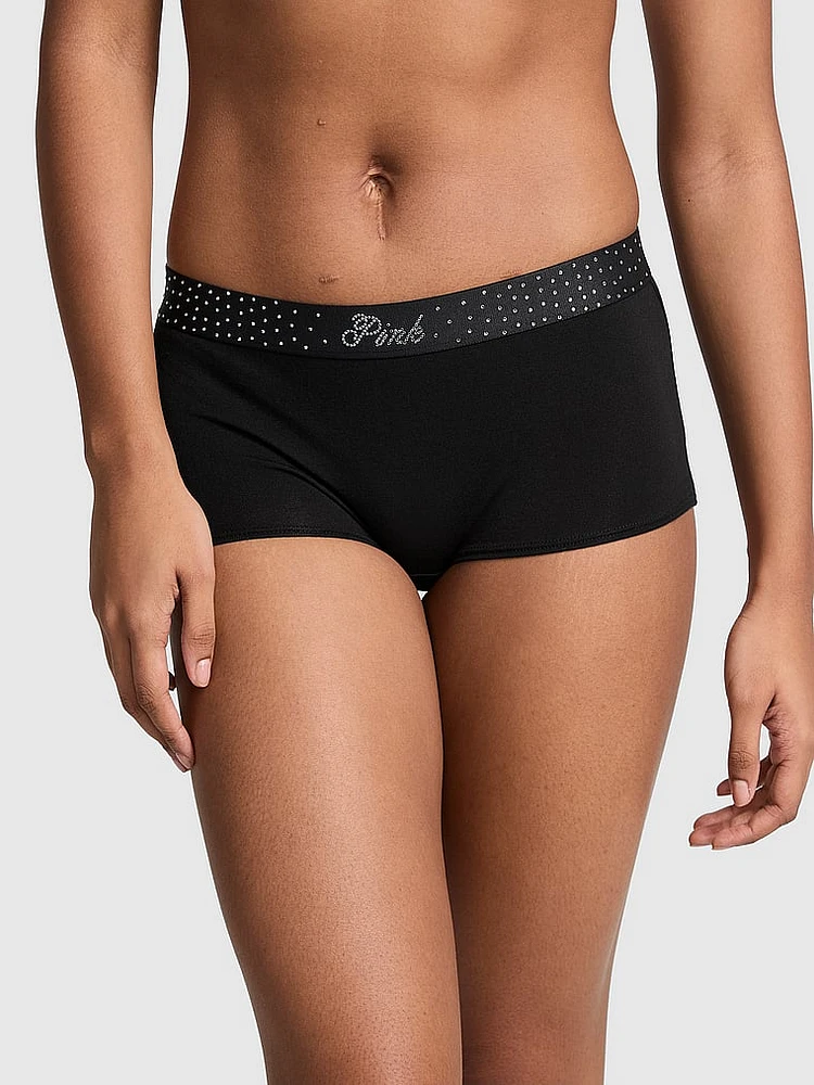 Logo Cotton Boyshort Panty