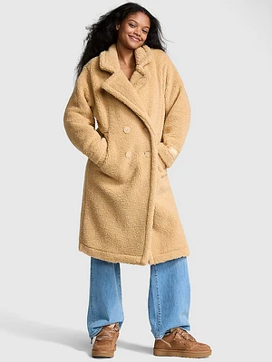 Plush Teddy Long Coat