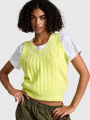 Collegiate Knit Sweater Vest