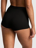 Logo Cotton Shimmer High-Waist Boyshort Panty
