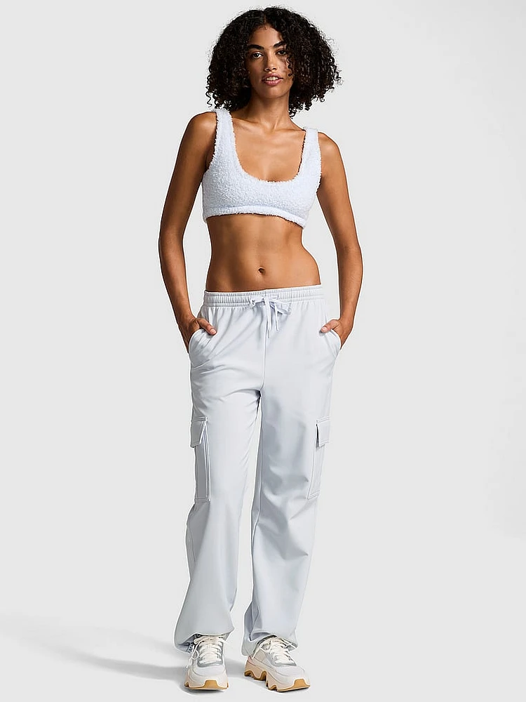 Brushed Woven Cargo Pants