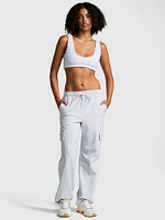 Brushed Woven Cargo Pants