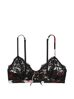 ATELIER Victoria's Secret Satin Lace Trim Lightly Lined  Triangle Bra