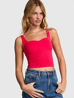 Soft Seamless Notched Tank Top