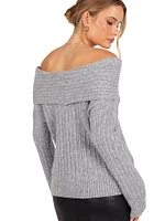 Kenny Off Shoulder Knit Sweater