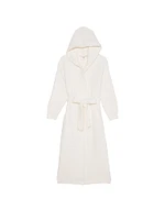 Chenille Hooded Long Robe