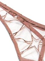 Stardust Embroidery High-Leg V-String Panty