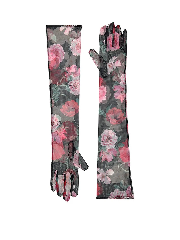 Atelier Victoria's Secret Sheer Floral Long Gloves