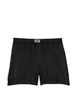 Shine Patch Satin Boxer Shorts