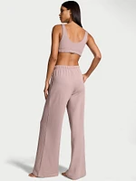 Brushed Modal Fleece Wide-Leg Lounge Pants