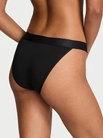 Logo Cotton Shine Patch Tanga Panty