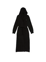 Chenille Hooded Long Robe