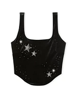 Starstruck Shine Velvet Corset Top