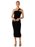 Halle One Shoulder Midi Dress