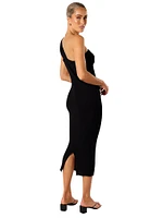 Halle One Shoulder Midi Dress