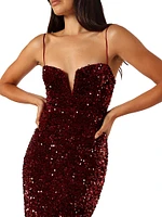 Madison Sequin Maxi Dress