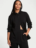 Brushed Modal Fleece Oversized Shirt