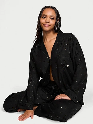 Flannel Long Pajama Set