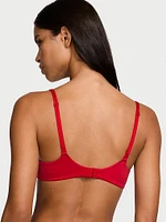 Lightly Lined Full-Coverage Lace-Trim Bra