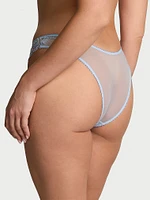 Iridescent Embroidery Brazilian Panty