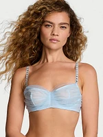 Twinkle Cameo Strap Glitter Tulle Unlined Bra Top