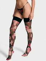 Atelier Victoria's Secret Sheer Floral Thigh-Highs