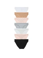 7-Pack Lace-Trim Bikini Panties