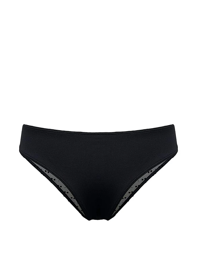 Mesh Velvet Dot Brief Panty