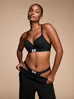 Logo Cotton Shine Patch Tanga Panty