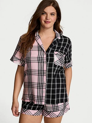 Flannel Short Pajama Set