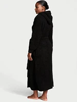 Chenille Hooded Long Robe