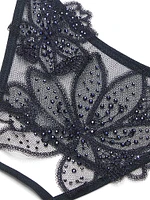 Ziggy Glam Noir Crotchless Adjustable V-String Panty