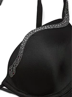 Snake Shine Lightly Lined Low-Cut Demi Bra