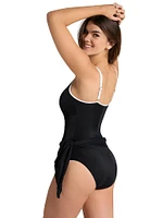 Ladder Front Shaper Swim Dress