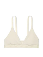 Logo Cotton Triangle Bralette