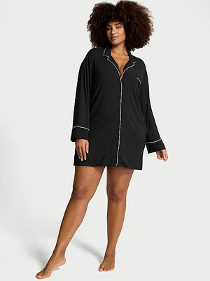 Modal Soft Button-Front Sleepshirt