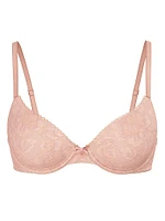 Invisible Lift Unlined Lace Demi Bra