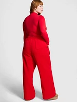 Ivy Fleece Wide-Leg Sweatpants