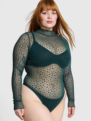 Wink Starchaser Mesh Long-Sleeve Bodysuit