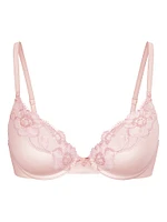 Lightly Lined Full-Coverage Lace-Trim Bra