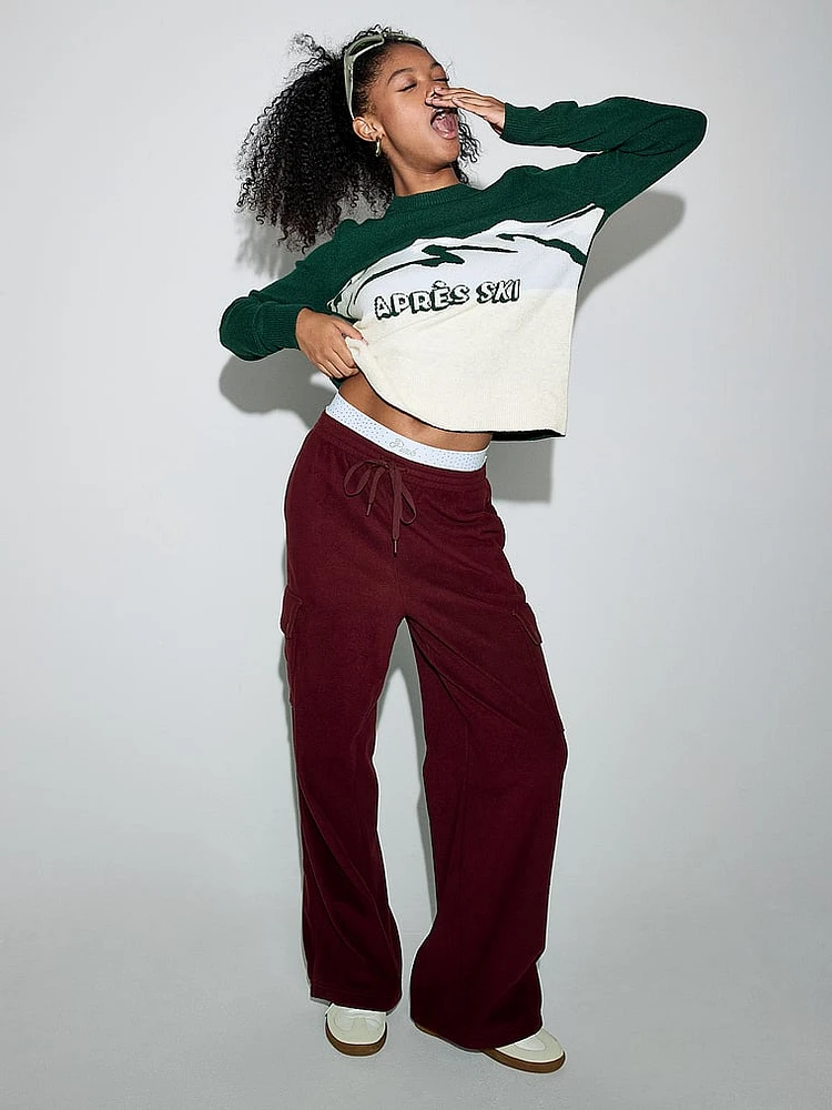 Collegiate Knit Crewneck Sweater