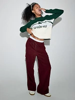 Collegiate Knit Crewneck Sweater