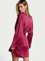 Short Satin Robe