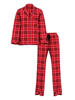 Flannel Long Pajama Set