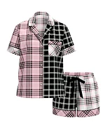 Flannel Short Pajama Set