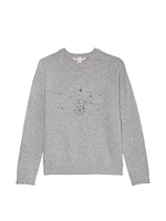 Embellished Crewneck Sweater