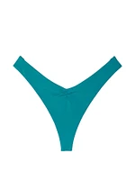 Essential Cinched Thong Bikini Bottom